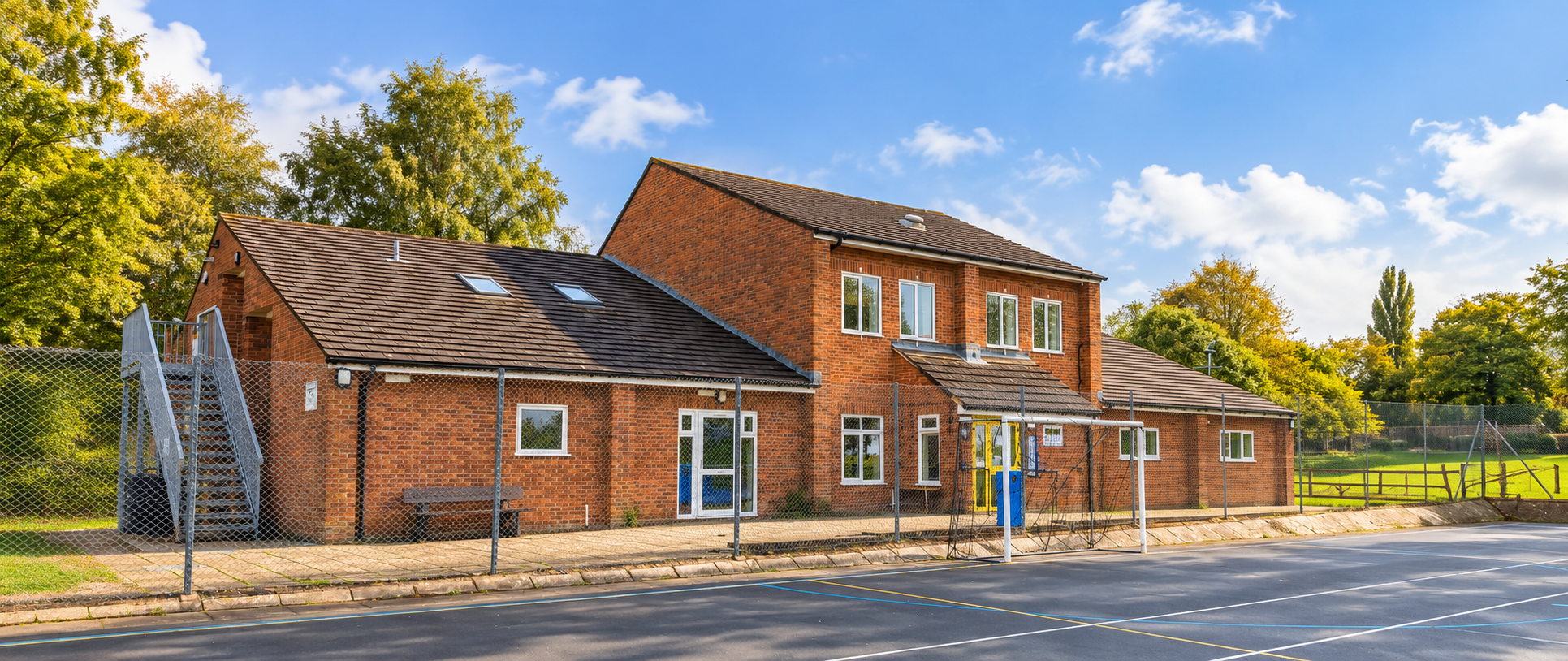 Tinneys youth and community centre on a sunny day